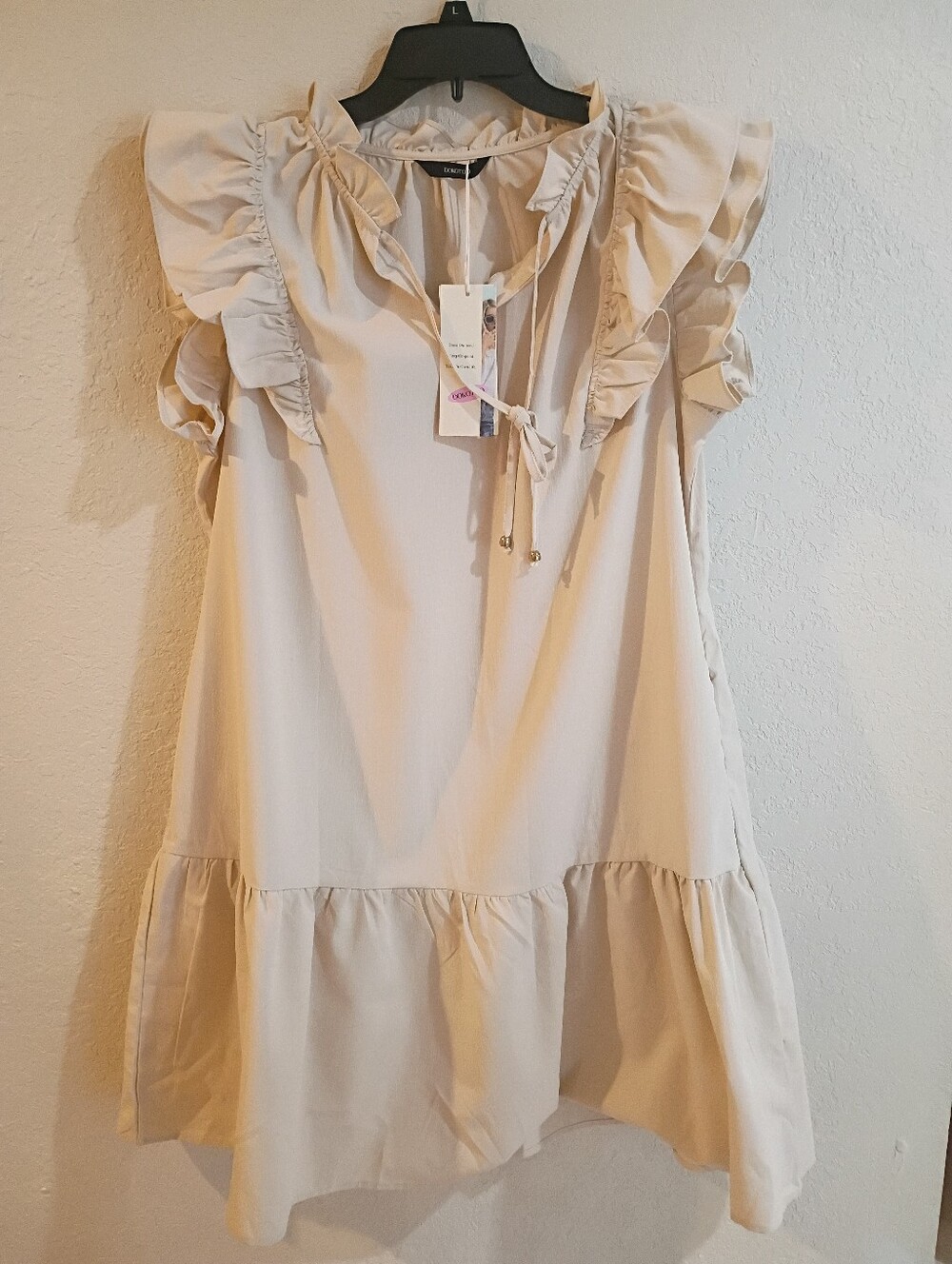 Dokotoo Dress Ruffle Cap Sleeve Size XL